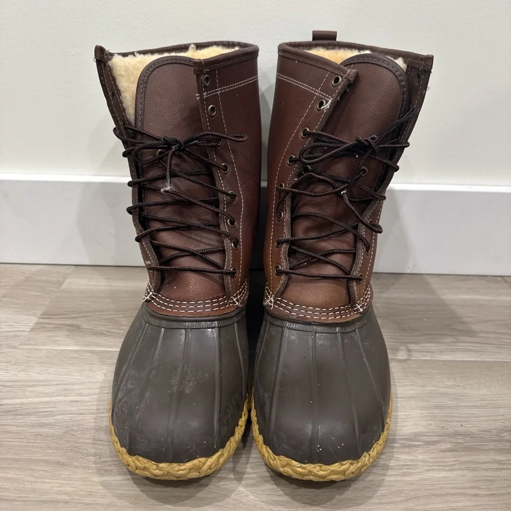 Classic L.L. Bean Lined Bean Boots Men’s Size 13